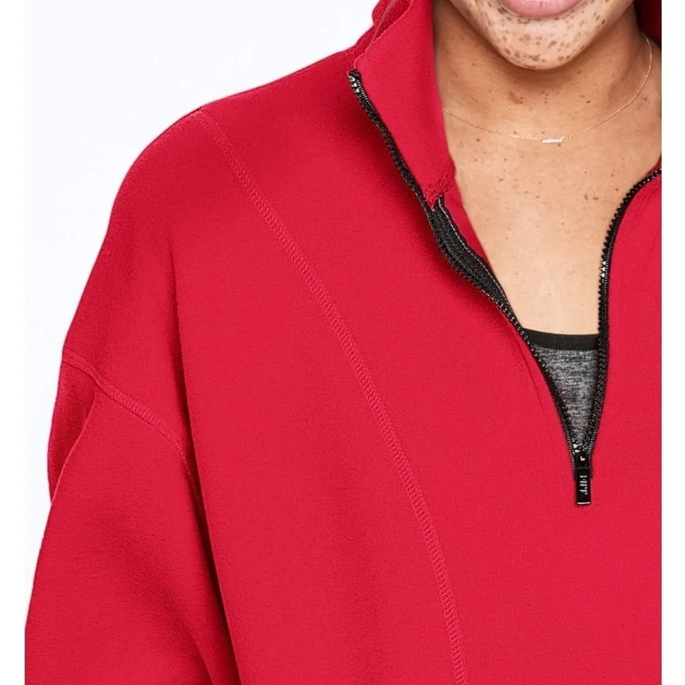 Victoria's Secret Pink Fleece Half Zip Sweatshirt - Picture 4 of 11
